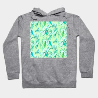 Green Butterfly Garden Hoodie